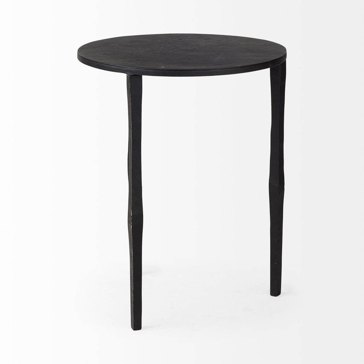 Timothy 16.0L x 16.0W X 20.0H Ebony Black Iron Side Table from Mercana - Luna Furniture