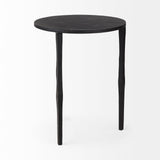 Timothy 16.0L x 16.0W X 20.0H Ebony Black Iron Side Table from Mercana - Luna Furniture