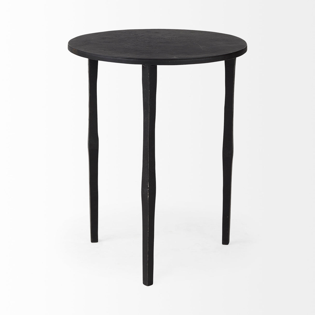 Timothy 16.0L x 16.0W X 20.0H Ebony Black Iron Side Table from Mercana - Luna Furniture