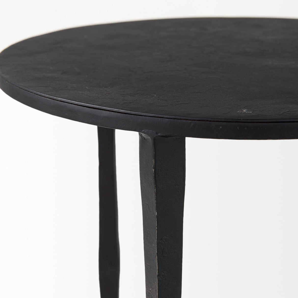 Timothy 16.0L x 16.0W X 20.0H Ebony Black Iron Side Table from Mercana - Luna Furniture