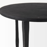 Timothy 16.0L x 16.0W X 20.0H Ebony Black Iron Side Table from Mercana - Luna Furniture