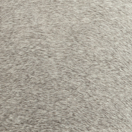 Zahavi 36" Gray Hair-On-hide W/Metal Base Ottoman from Mercana - Luna Furniture