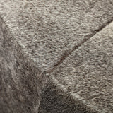 Zahavi I 23"H grey-toned hair-on-hide ottoman from Mercana - Luna Furniture