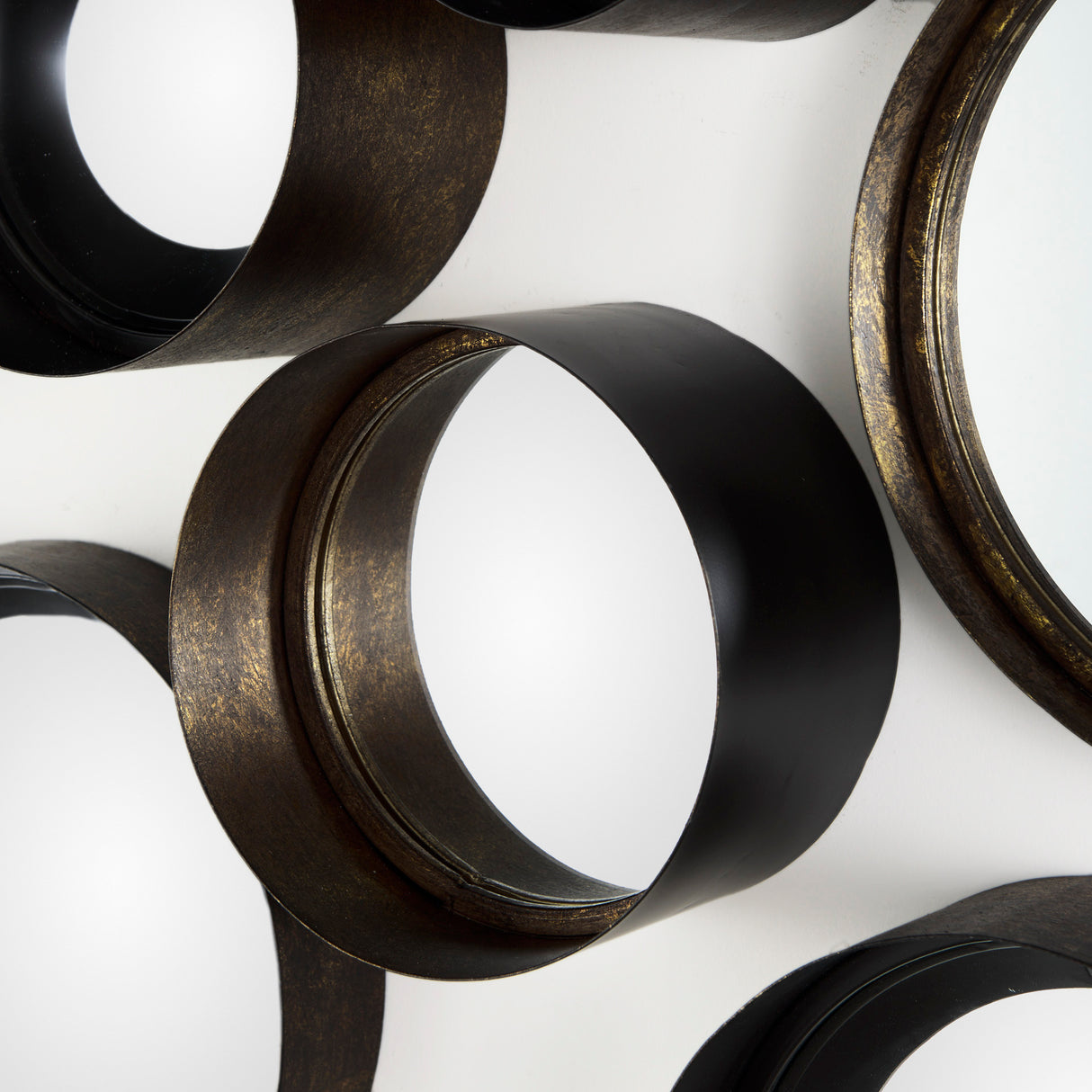 Aromaticum Set of 8 Brown Metal Mirrors from Mercana - Luna Furniture