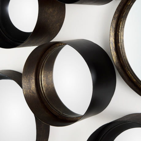 Aromaticum Set of 8 Brown Metal Mirrors from Mercana - Luna Furniture