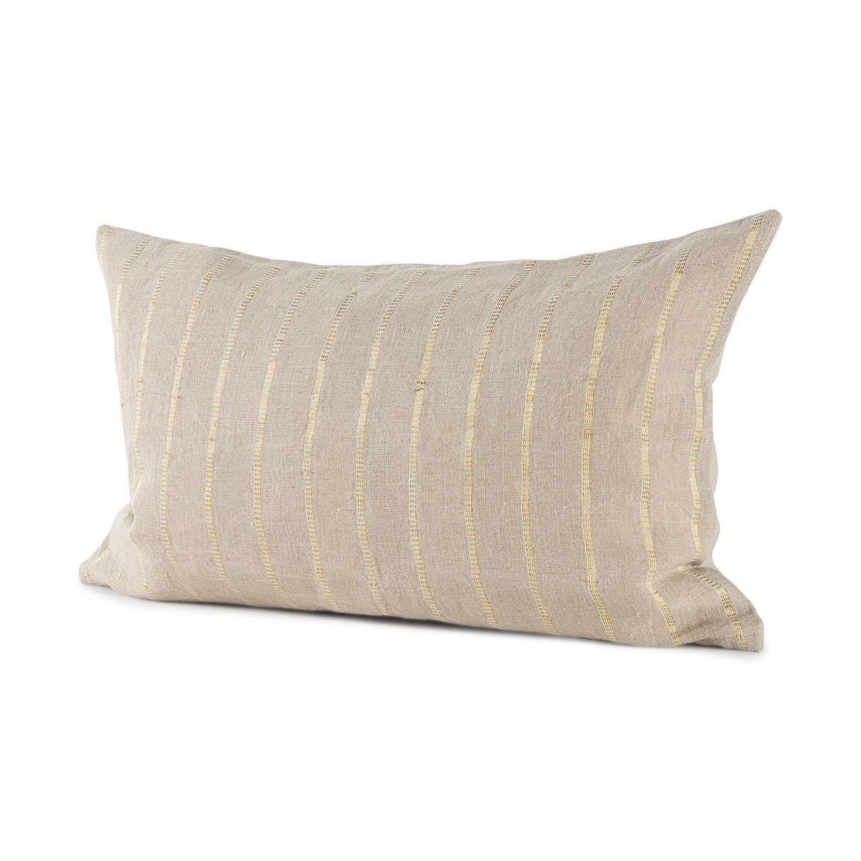 Danika 13.0L x 21.0W x 0.2H Beige and Gold Fabric Decorative Pillow Cover from Mercana - Luna Furniture