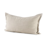 Mae 14L x 26W Beige Fabric Decorative Pillow Cover from Mercana - Luna Furniture