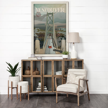 Vancouver Go Canada (XL) by Mercana Studio a Hand Embellished Decograph Framed Art Print under Glass from Mercana - Luna Furniture