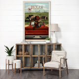 Texas Go USA (XL) by Mercana Studio a Hand Embellished Decograph Framed Art Print under Glass from Mercana - Luna Furniture
