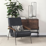 Abigail I Large Gunmetal Gray Metal Table Candle Holder from Mercana - Luna Furniture