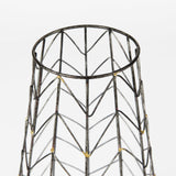 Petiole I Small Gold Toned Metal Table Candle Holder from Mercana - Luna Furniture