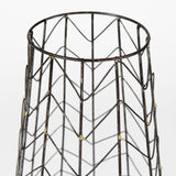 Petiole II Large Gold Toned Metal Table Candle Holder from Mercana - Luna Furniture