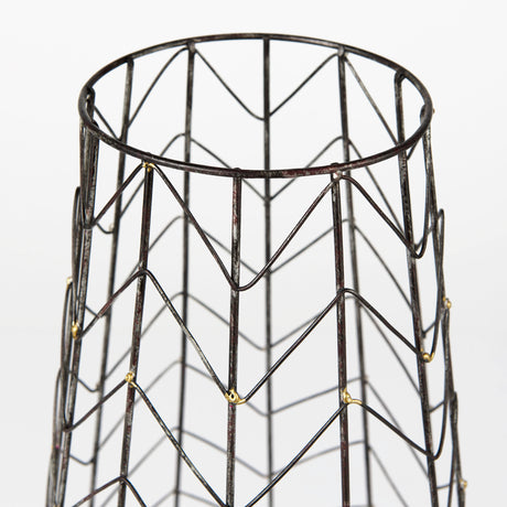 Petiole II Large Gold Toned Metal Table Candle Holder from Mercana - Luna Furniture