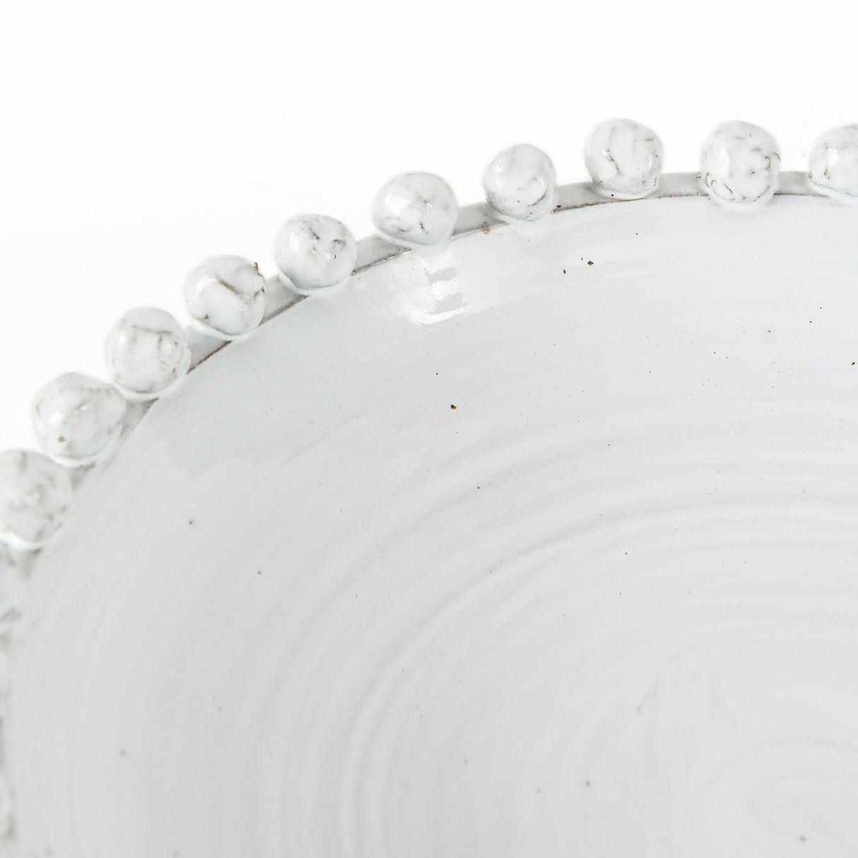 Basin 16" Round Off-White Glazed Decorative Bowl from Mercana - Luna Furniture