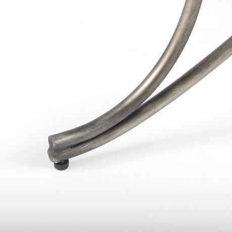 Ayla 55L x 17.6W x 18H Cream Fabric Seat W/ Antique Nickel Frame Bench from Mercana - Luna Furniture