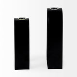 Boyer 5.1L x 3.0W x 12.0H Black Metal W/Glass Set of Two Test Tube Decorative Objects from Mercana - Luna Furniture