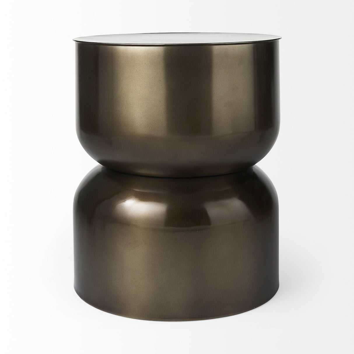 Catriona 17L x 17W x 20H Gold Accent Hourglass Table from Mercana - Luna Furniture