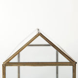 Hutt 16L x 6W x 9H Gold Glass Terrarium Box from Mercana - Luna Furniture