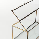 Hutt 16L x 6W x 9H Gold Glass Terrarium Box from Mercana - Luna Furniture