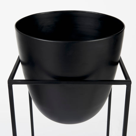Bumble (Set of 2) 12L x 12W x 32H Black Plant Stands from Mercana - Luna Furniture