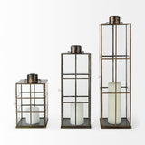 Grimwig (Medium) 8L x 8W x 23H LANTERN W/SHEET BASE WITHOUT BEVEL from Mercana - Luna Furniture