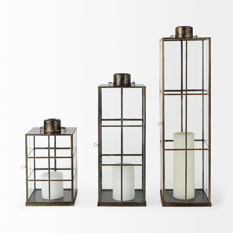 Grimwig (Medium) 8L x 8W x 23H LANTERN W/SHEET BASE WITHOUT BEVEL from Mercana - Luna Furniture