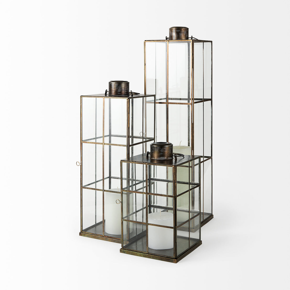 Grimwig (Medium) 8L x 8W x 23H LANTERN W/SHEET BASE WITHOUT BEVEL from Mercana - Luna Furniture