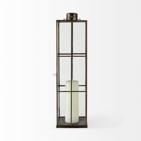 Grimwig (Large) 8L x 8W x 31H LANTERN W/SHEET BASE WITHOUT BEVEL from Mercana - Luna Furniture