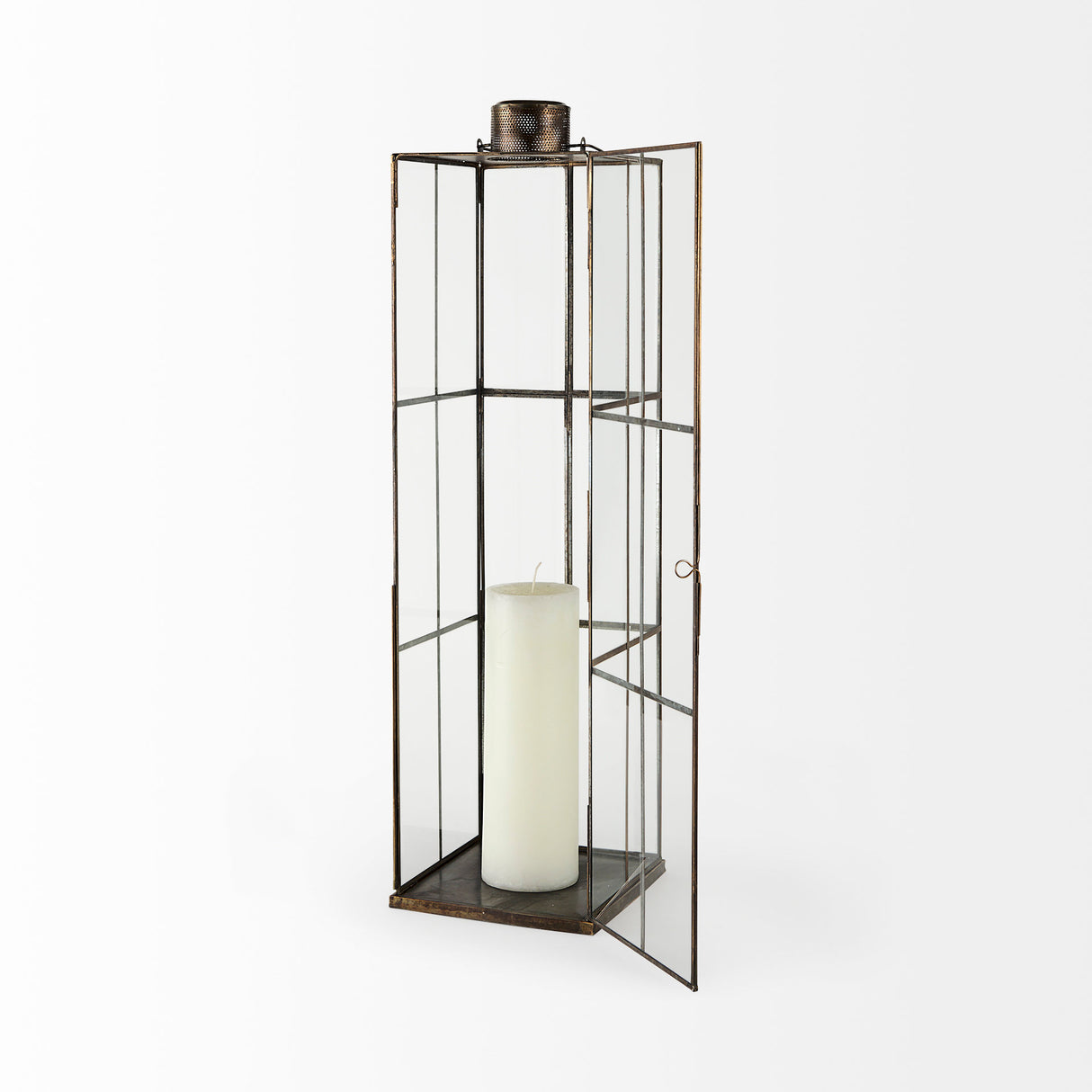 Grimwig (Large) 8L x 8W x 31H LANTERN W/SHEET BASE WITHOUT BEVEL from Mercana - Luna Furniture