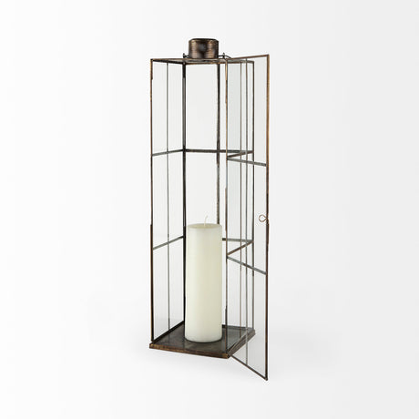 Grimwig (Large) 8L x 8W x 31H LANTERN W/SHEET BASE WITHOUT BEVEL from Mercana - Luna Furniture