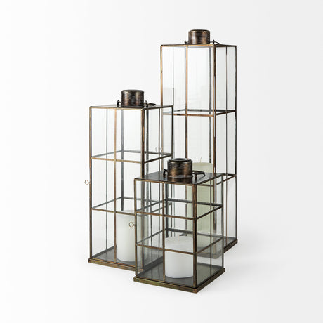 Grimwig (Large) 8L x 8W x 31H LANTERN W/SHEET BASE WITHOUT BEVEL from Mercana - Luna Furniture