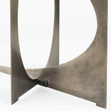 Reinhold IV Black Marble Top Iron Console Table from Mercana - Luna Furniture
