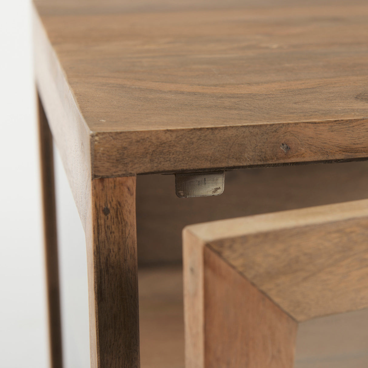 Arelius 20L x 18W x 26H Light Brown Wood W/ Black Metal Frame End/Side Table from Mercana - Luna Furniture