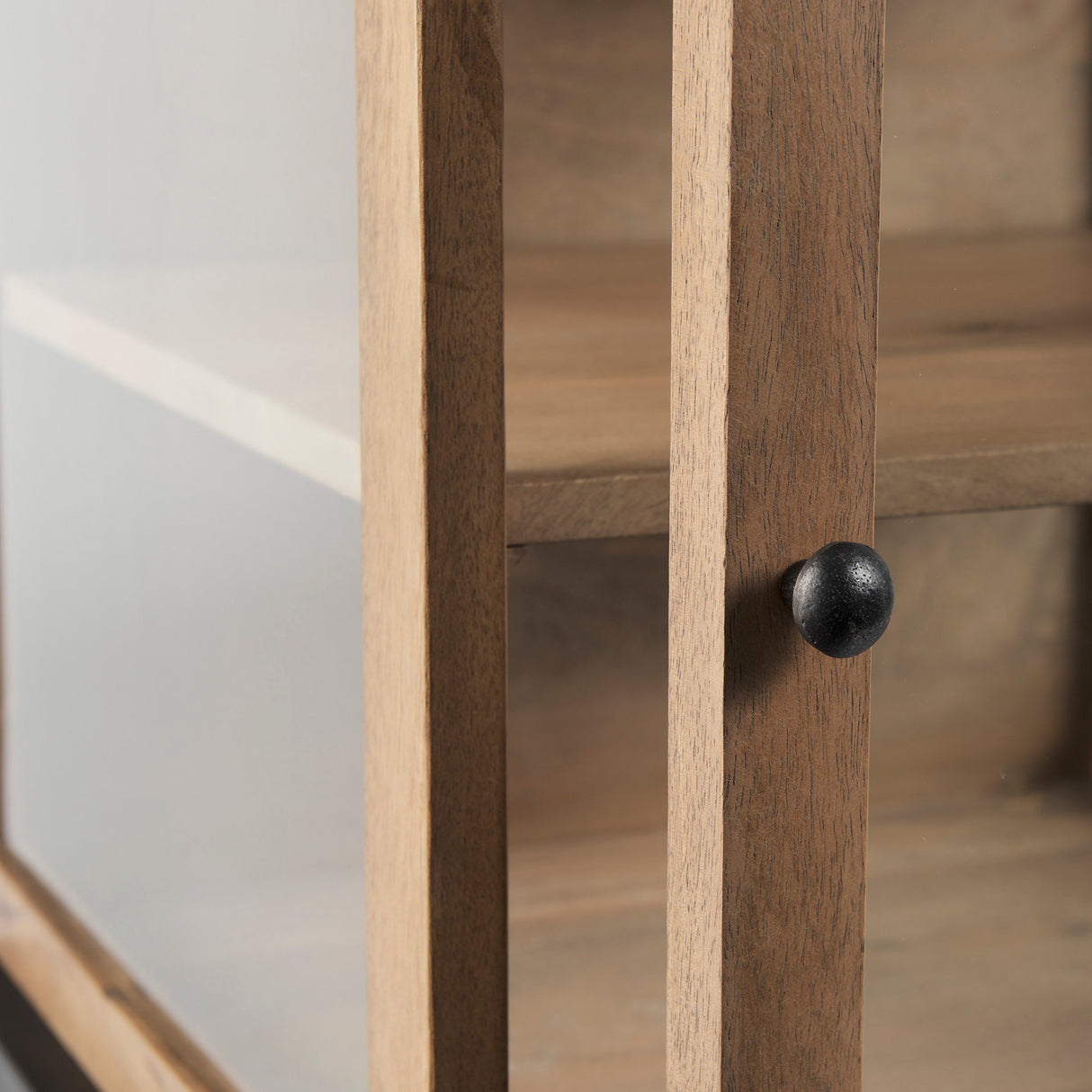 Arelius 20L x 18W x 26H Light Brown Wood W/ Black Metal Frame End/Side Table from Mercana - Luna Furniture