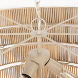 Marimba 40 L x 40 W x 24 H Natural Cane 6 Tier Chandelier from Mercana - Luna Furniture