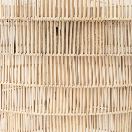 Marimba 40 L x 40 W x 24 H Natural Cane 6 Tier Chandelier from Mercana - Luna Furniture