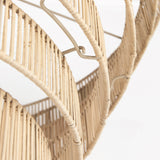 Marimba 40 L x 40 W x 24 H Natural Cane 6 Tier Chandelier from Mercana - Luna Furniture