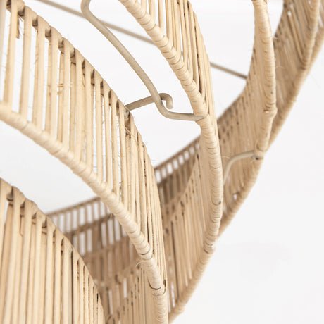 Marimba 40 L x 40 W x 24 H Natural Cane 6 Tier Chandelier from Mercana - Luna Furniture