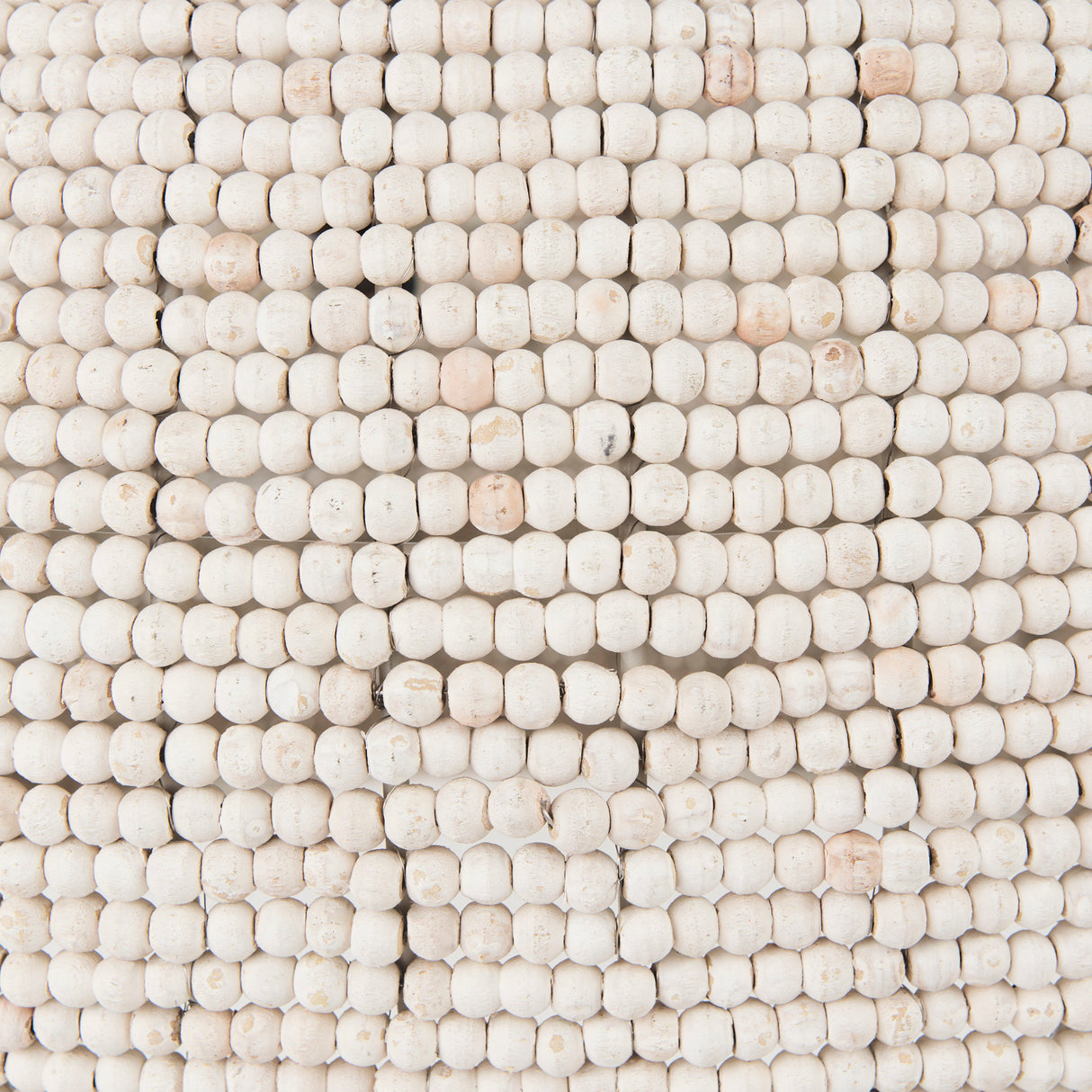 Theta 30.0 L x 30.0 W x 15.0 H White-Washed Beaded Chandelier from Mercana - Luna Furniture