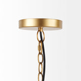 Campanile 16.0L x 16.0W x 27.0H Brown Whicker Pendant Light from Mercana - Luna Furniture