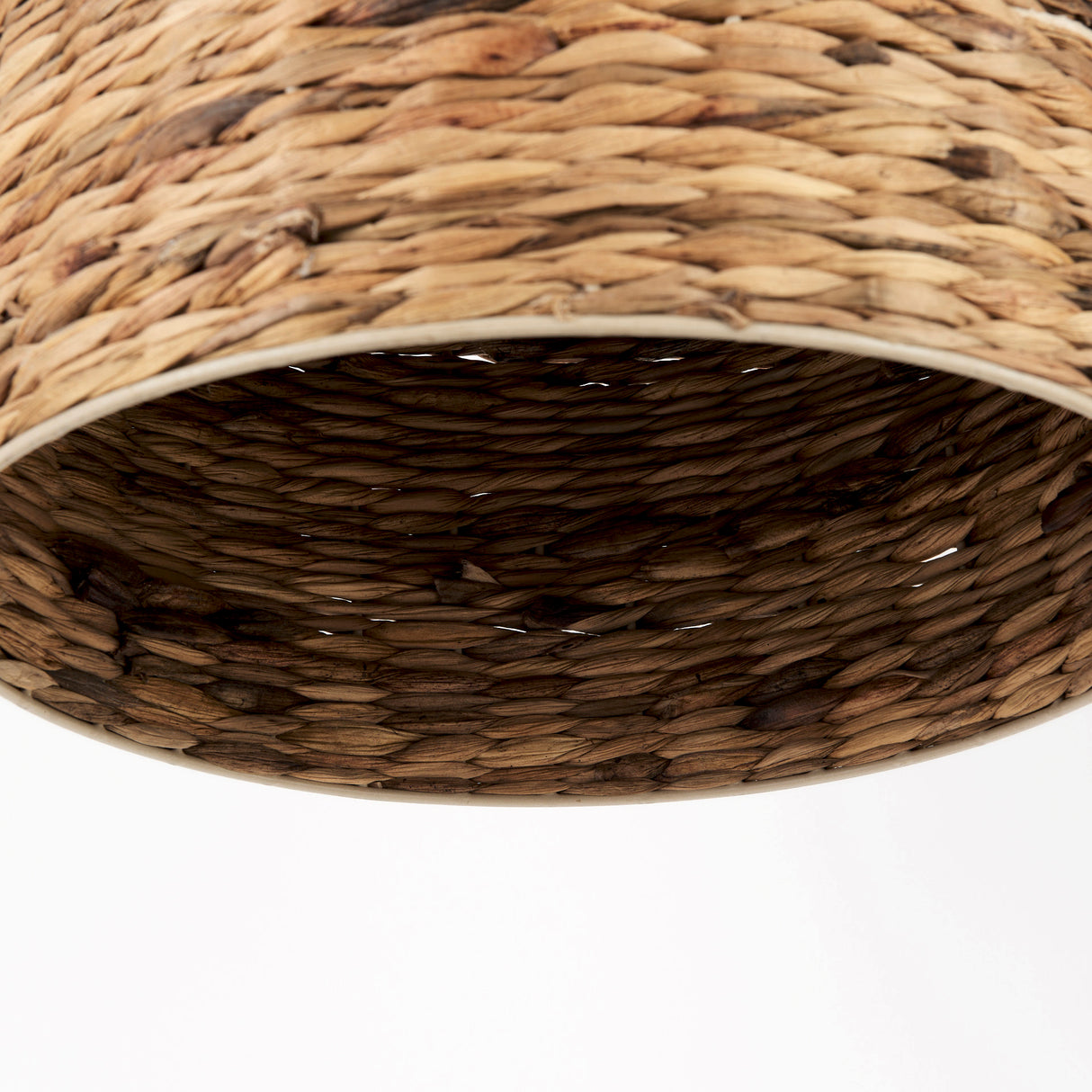 Campanile 16.0L x 16.0W x 27.0H Brown Whicker Pendant Light from Mercana - Luna Furniture