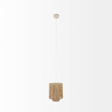Aviario 14.2 L x 14.2 W x 14.2 H Natural Cane Cylindrical Pendant Light from Mercana - Luna Furniture