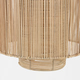 Aviario 14.2 L x 14.2 W x 14.2 H Natural Cane Cylindrical Pendant Light from Mercana - Luna Furniture