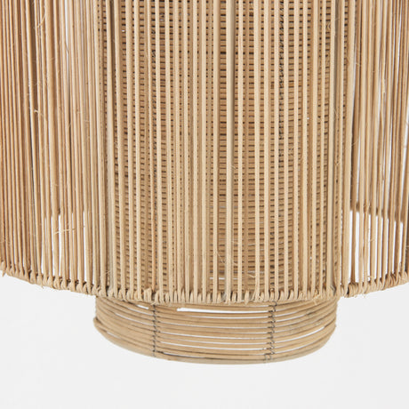 Aviario 14.2 L x 14.2 W x 14.2 H Natural Cane Cylindrical Pendant Light from Mercana - Luna Furniture