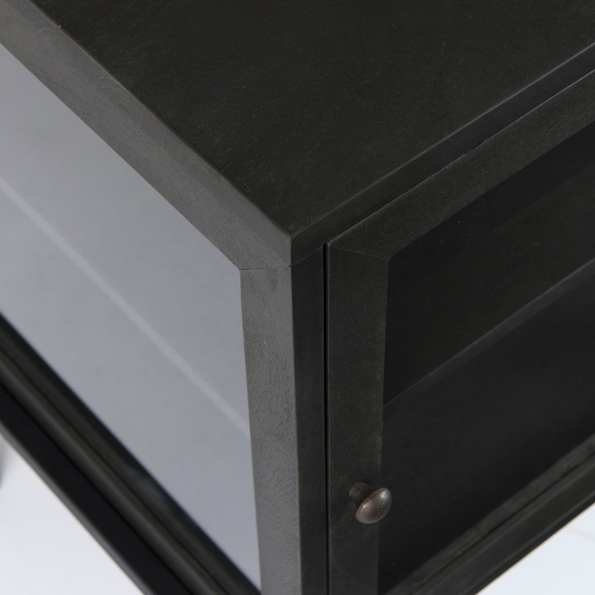 Arelius 20L x 18W x 26H Black-Brown Wood W/ Black Metal Frame End/Side Table from Mercana - Luna Furniture
