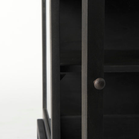 Arelius 20L x 18W x 26H Black-Brown Wood W/ Black Metal Frame End/Side Table from Mercana - Luna Furniture