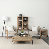 Rafiki Two Blackened Hammered Finish Metal Conjoined Circles from Mercana - Luna Furniture