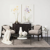 Jadiza II Medium White Glaze Floral Pattern Vase from Mercana - Luna Furniture