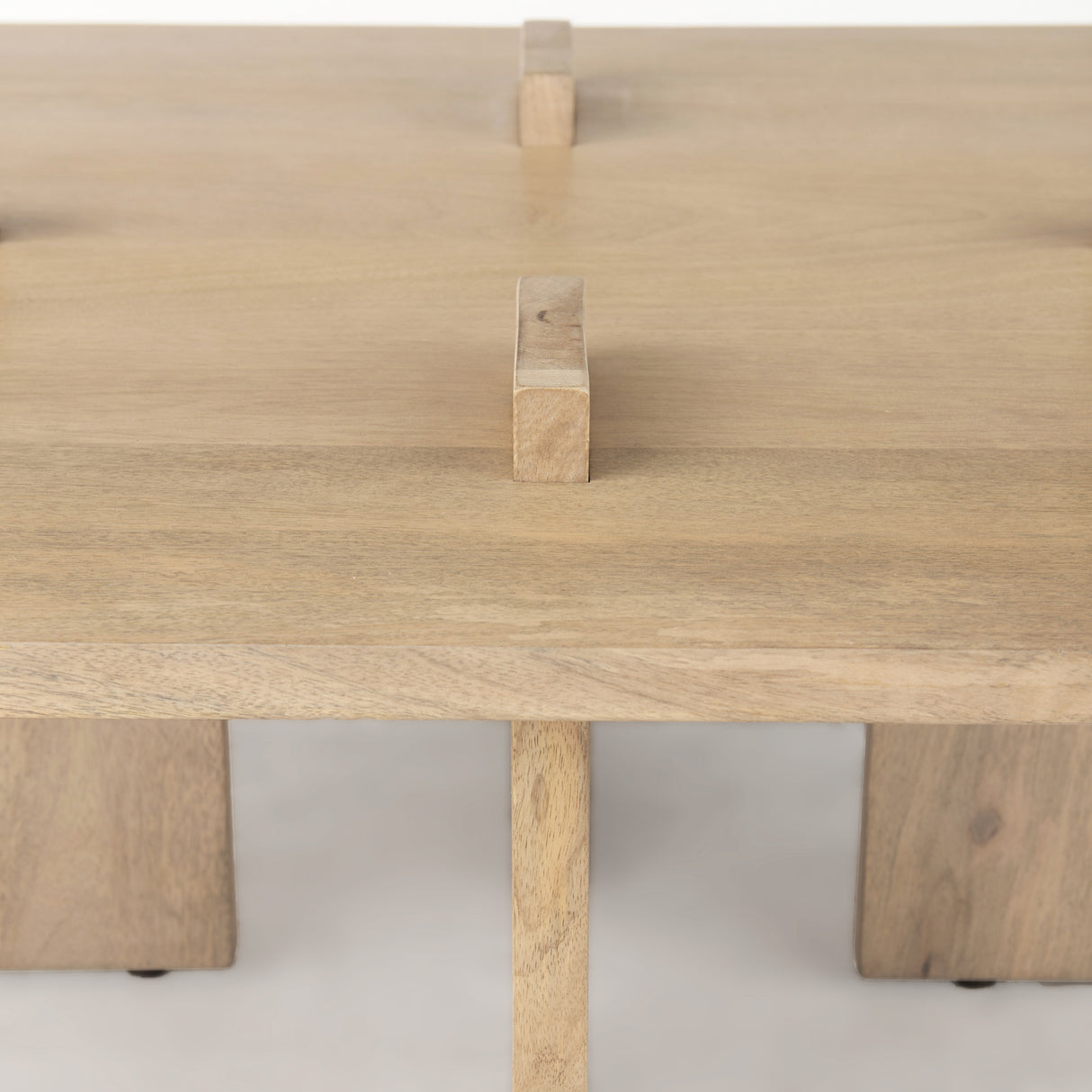 Aida 56 x 34 Rectangular Light Brown Wood Coffee Table from Mercana - Luna Furniture
