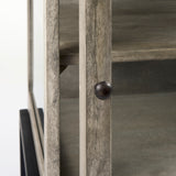 Arelius 20L x 18W x 26H Gray Wood W/ Black Metal Frame End/Side Table from Mercana - Luna Furniture